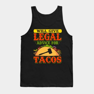 Will Give Legal Advice Lawyer Tank Top